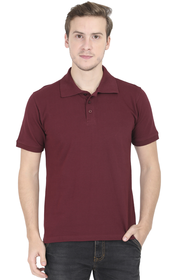 Men Classic Polo Tshirt- Maroon