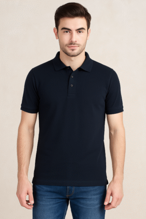 Men Classic Polo Tshirt - Navy Blue