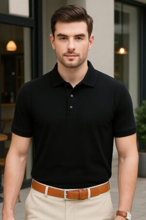 Men Classic Polo Tshirt - Black